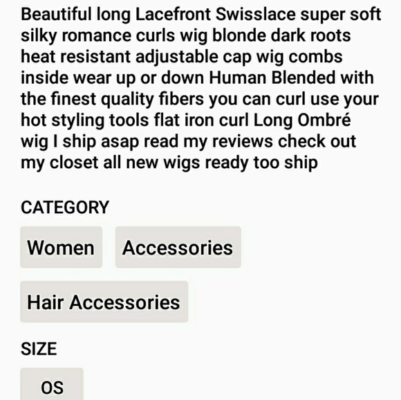 Wig BRAND New Adjustable Cap main image 5